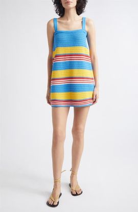 POSSE POSSE Tammy Stripe Tank Sweater Minidress