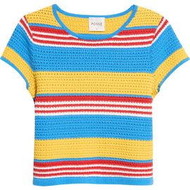POSSE POSSE Tammy Striped Cotton Baby T-Shirt
