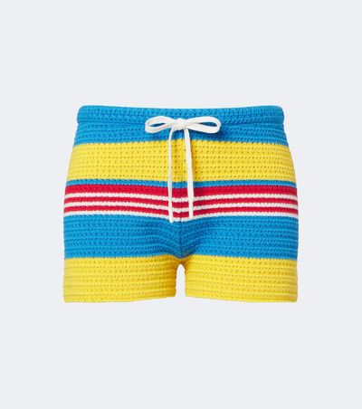 Posse Posse Tammy striped cotton shorts