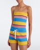 Posse Posse Tammy striped cotton strapless top - 2