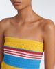 Posse Posse Tammy striped cotton strapless top - 3