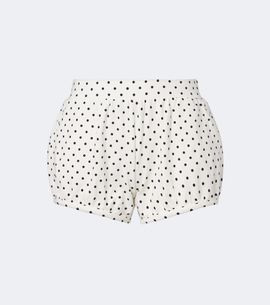 Posse Posse Tommy polka-dot cotton-blend jersey shorts