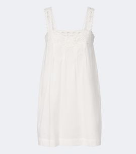 Posse Posse Veda crochet-trimmed cotton minidress