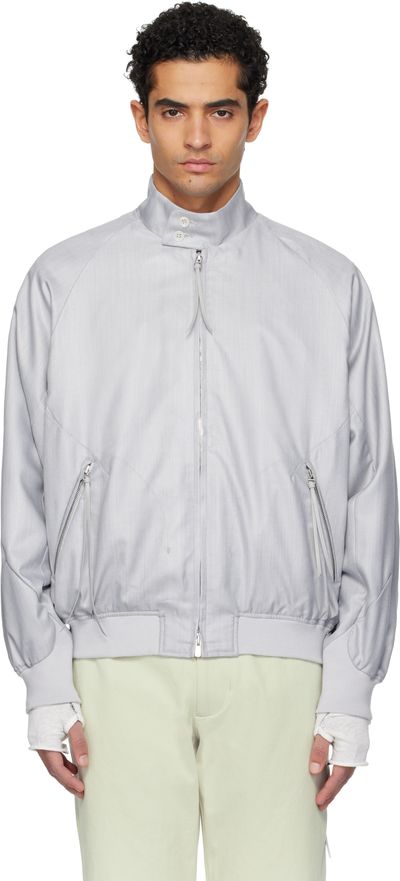POST ARCHIVE FACTION (PAF) POST ARCHIVE FACTION (PAF) Gray Opening Bomber Jacket