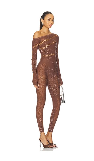 POSTER GIRL POSTER GIRL Ivy Long Rhinestone Jumpsuit