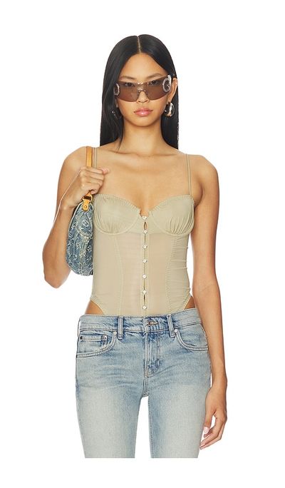 POSTER GIRL POSTER GIRL Sheer Gloss Bodysuit
