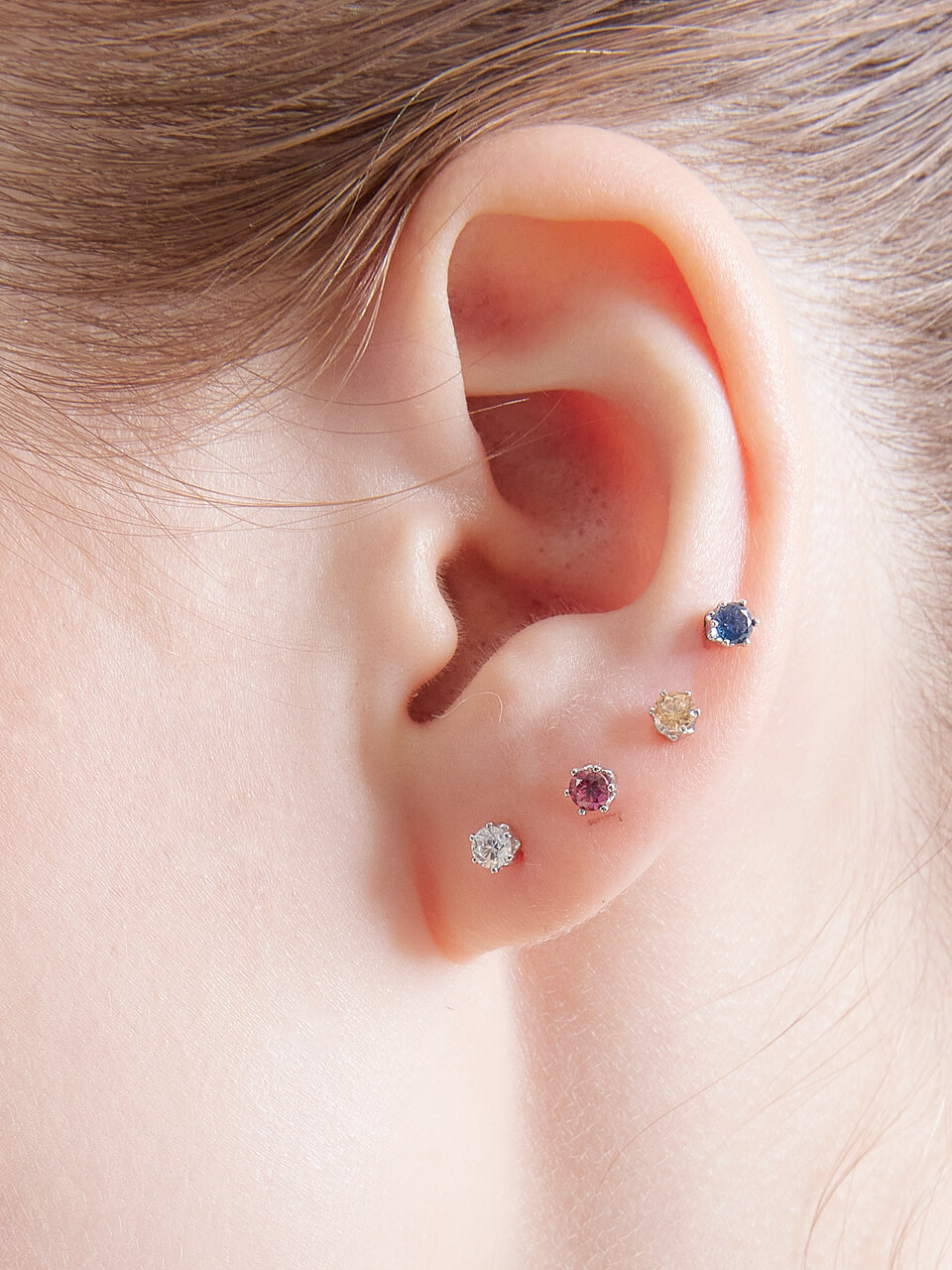 POSTLUDE Cubic Crown Earrings - 4 Colors