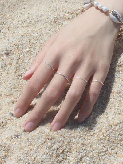 POSTLUDE Silver_4Set 10 CT Ring Set