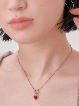 POSTLUDE Silver SR Heart CB P Necklace