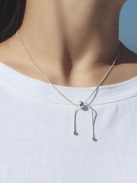 POSTLUDE Silver_SV Ball Slide Necklace