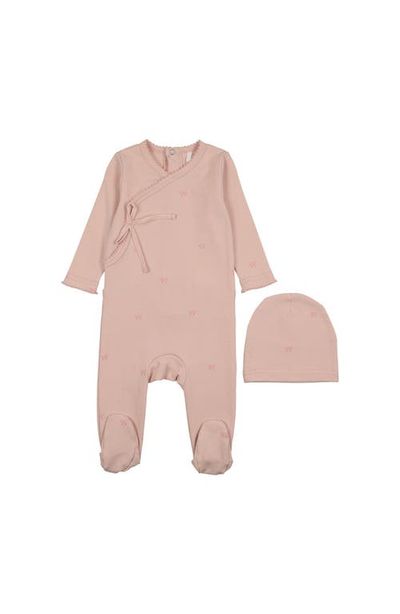 Pouf Pouf Bow Print Footie for Baby Girl