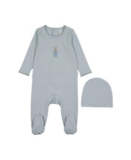 Pouf Pouf Boys' Bunny Graphic Footie