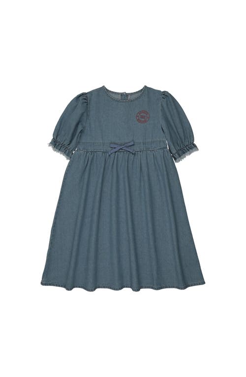 Pouf Pouf Denim 3/4 Sleeve Dress for Girl