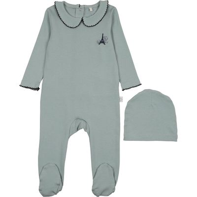 Pouf Pouf French Grandpa Footie for Baby Boy