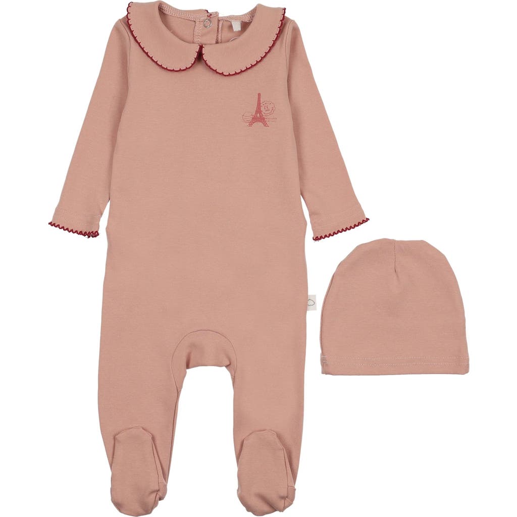 Pouf Pouf French Grandpa Footie for Baby Girl