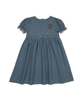 Pouf Pouf Girls' Denim Dress