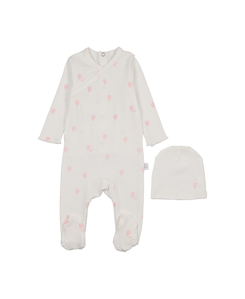 Pouf Pouf Girls' Hot Air Balloon Printed Footie