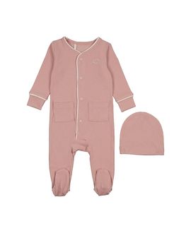 Pouf Pouf Girls' Ribbed Grandpa Footie