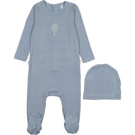 Pouf Pouf Hot Air Balloon Graphic Footie for Baby Boy