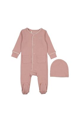Pouf Pouf Ribbed Grandpa Footie for Baby Girl