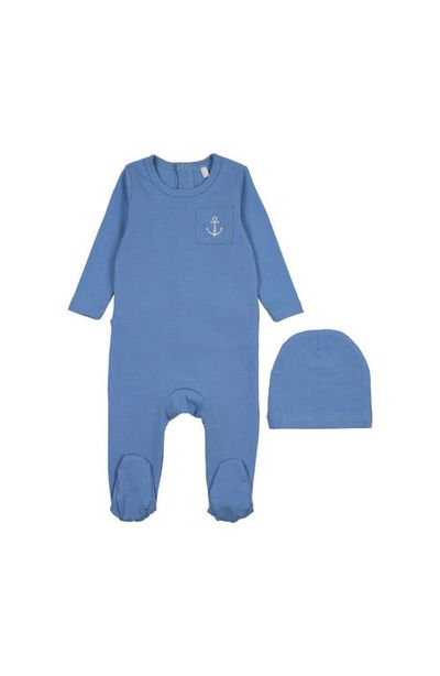 Pouf Pouf Stitched Graphic Footie for Baby Boy