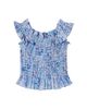 Poupette St Barth Kids Poupette St Barth Kids Alitza floral smocked cotton-blend top - 1