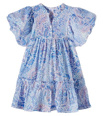Poupette St Barth Kids Poupette St Barth Kids Cruz floral cotton-blend dress