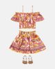 Poupette St Barth Kids Poupette St Barth Kids Donna floral off-shoulder top - 2