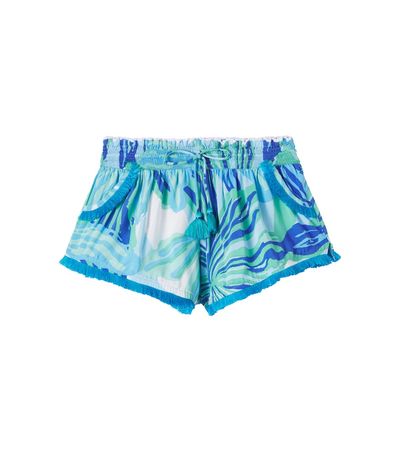 Poupette St Barth Kids Poupette St Barth Kids Lulu printed shorts