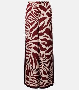 Poupette St Barth Poupette St Barth Clea animal-print palazzo pants