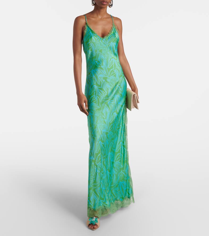 Poupette St Barth - Lucia floral open-back slip dress