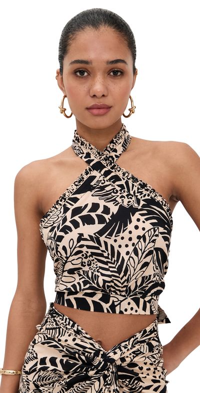 Poupette St Barth Poupette St Barth Suma Top Black Toucan