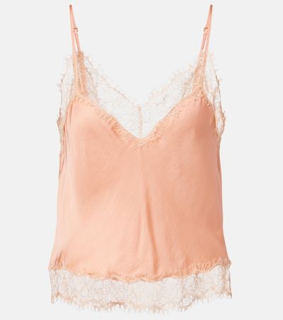 Poupette St Barth Poupette St Barth Zely lace-trimmed satin camisole