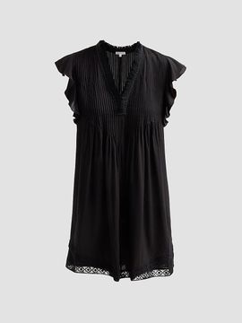 Poupette St Barth Women's Sasha Ruffled Pleated Minidress