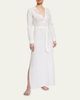 Pour Les Femmes Long Linen Lounge Shirt Dress - 1