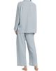 Pour Les Femmes Women's Angel Cotton Gauze Long 2-Piece Pajama Set - 5
