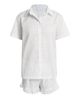 Pour Les Femmes Women's Karl Cotton Leaf-Print Frill Pajamas - 1