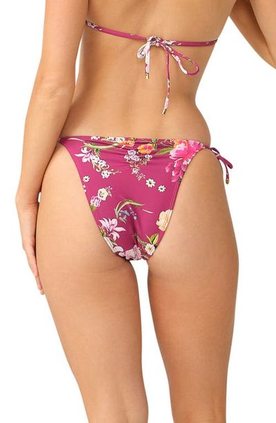 PQ SWIM PQ SWIM Carrie Floral Embroidered Tie Side Bikini Bottoms