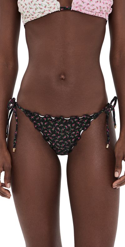 PQ Swim PQ Swim Lettuce Edge Tie Side Bikini Bottoms Rosebud
