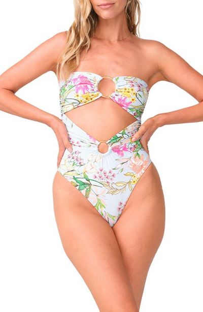 PQ SWIM PQ SWIM Ring Strapless One-Piece Swimsuit