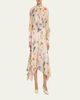 Prabal Gurung Floral-Print Collared Blouse with Tie Detail - 2