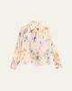 Prabal Gurung Floral-Print Handkerchief Hem Skirt - 1