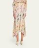 Prabal Gurung Floral-Print Handkerchief Hem Skirt - 3