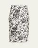 Prabal Gurung Floral Sequined Midi Pencil Skirt - 1