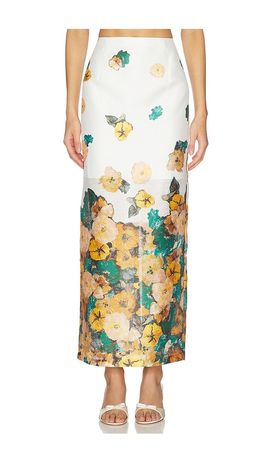 Prabal Gurung Prabal Gurung Back Slit Maxi Flat Front Pencil Skirt