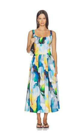 Prabal Gurung Prabal Gurung Ruched Waist Yoke Dress