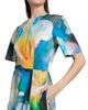 Prabal Gurung Women's Abstract Floral Pleated Cocktail Dress - 6