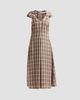 Prabal Gurung Women's Plaid Twist Cap Sleeve Midi Dress - 1