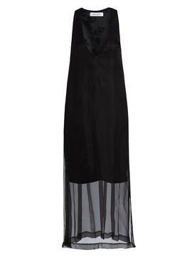 Prabal Gurung Women's Pleated-Back Sleeveless Midi Dress