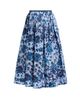 Prabal Gurung Women's Pleated Floral Cotton-Blend Midi-Skirt - 8